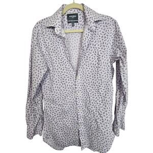 Bonobos Men Origami Print Dress Shirt 33 Slim Fit All Over Print Business Casual